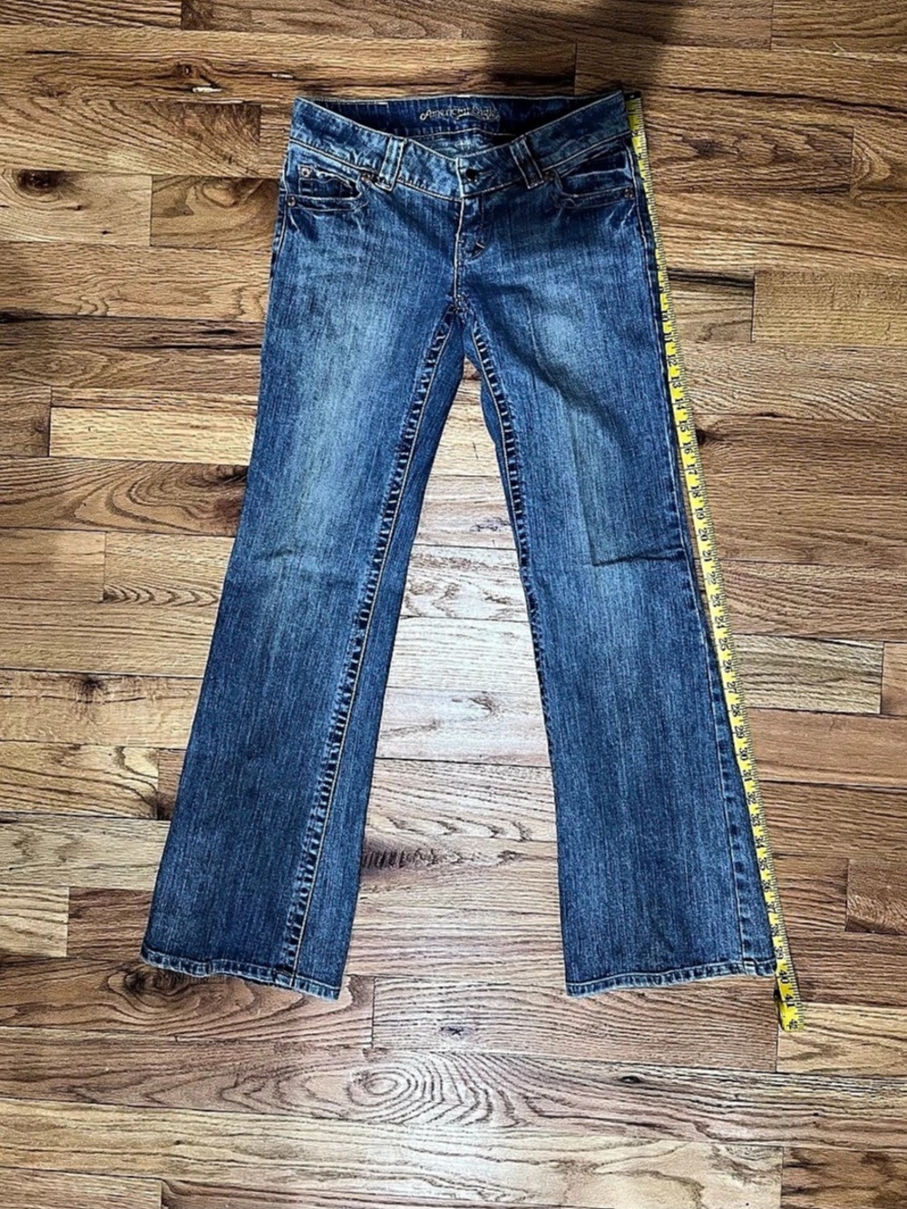 American Eagle Outfitters American Eagle super Low-Rise Bootcut Jeans with Back